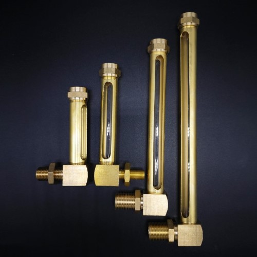 L type Glass Tube oil Level Gauge DIN 3018 (Custom)