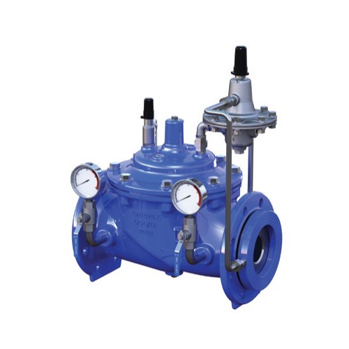 Pressure Reducing Valve with pressure gauges and pilot valve (Custom)