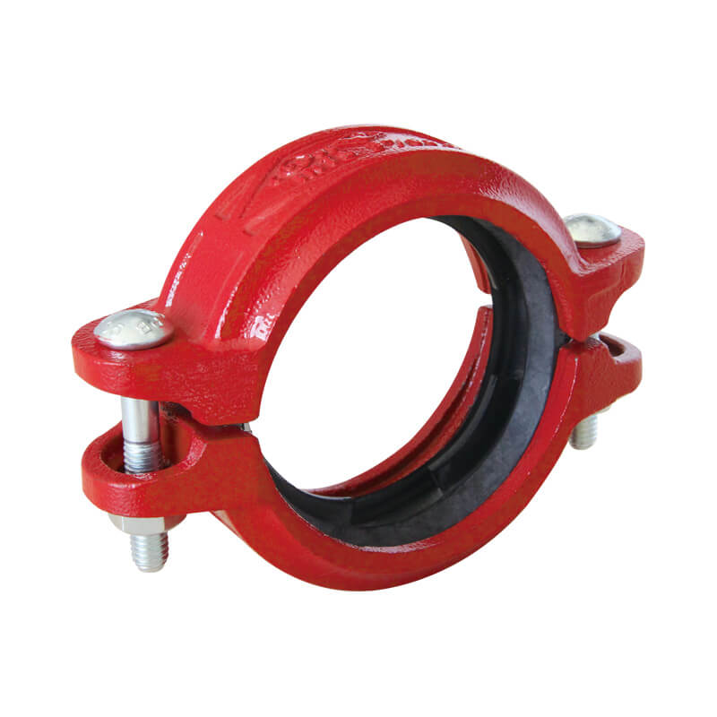 Quick flexible grooved coupling